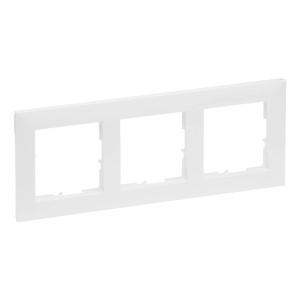 Legrand Seano Abdeckrahmen 3-fach in Ultraweiß für Schalter und Steckdosen.