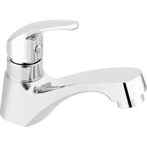 Glänzendes baliv Kaltwasserventil KV-4050 in Chrom für Waschbecken, moderne Einhebel-Armatur.