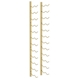 VidaXL Wand-Weinregal für 24 Flaschen, goldenes Eisen, zur Wandmontage