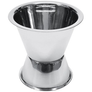 Fackelmann Cocktailmaß aus Edelstahl, Küchenhelfer für Cocktails und Softdrinks.
