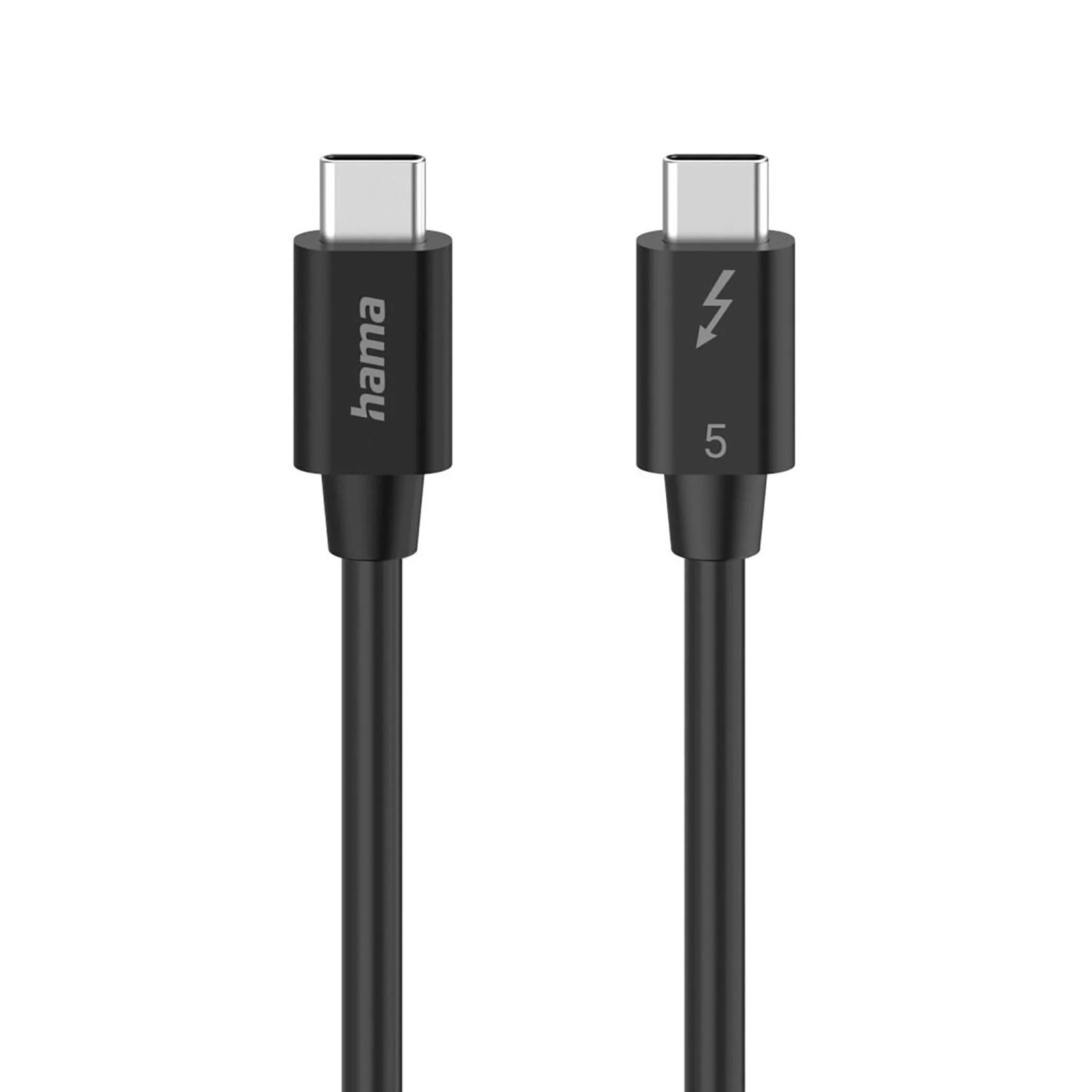 Hama USB-C-Kabel Thunderbolt 5 Ultra-HD 8 K 80 Gbit/s 5 A 240 W 1 m