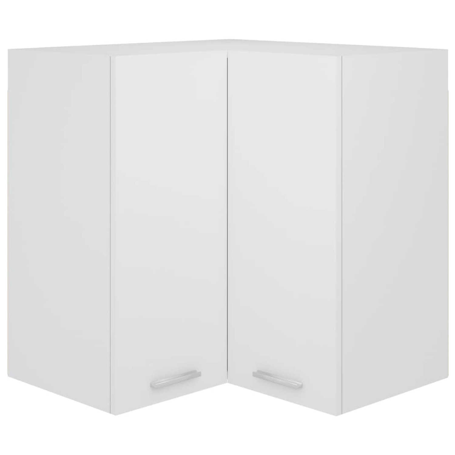 vidaXL Hängeschrank Eckhängeschrank Weiß 57x57x60 cm Spanplatte günstig online kaufen