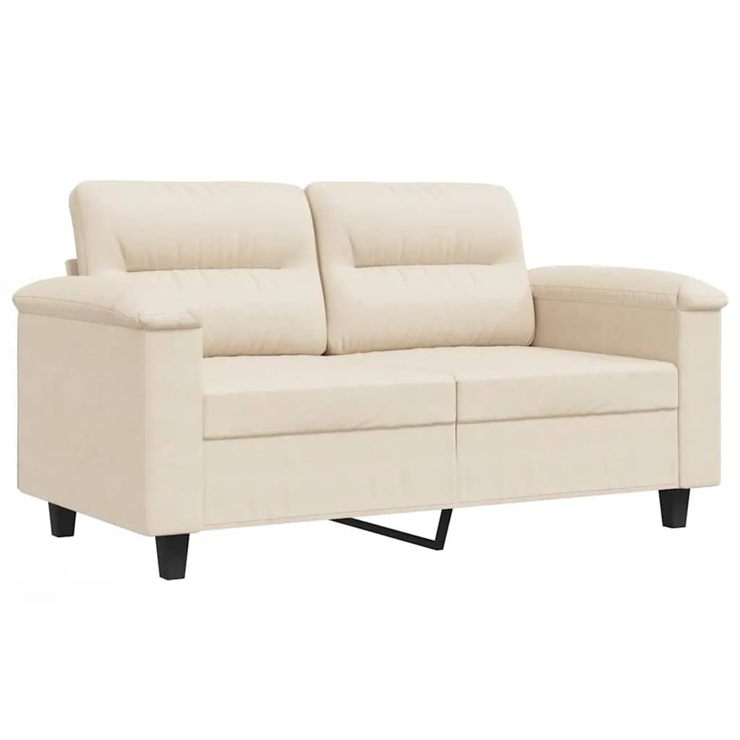 vidaXL 2-Sitzer-Sofa Beige 120 cm Mikrofasergewebe 359560