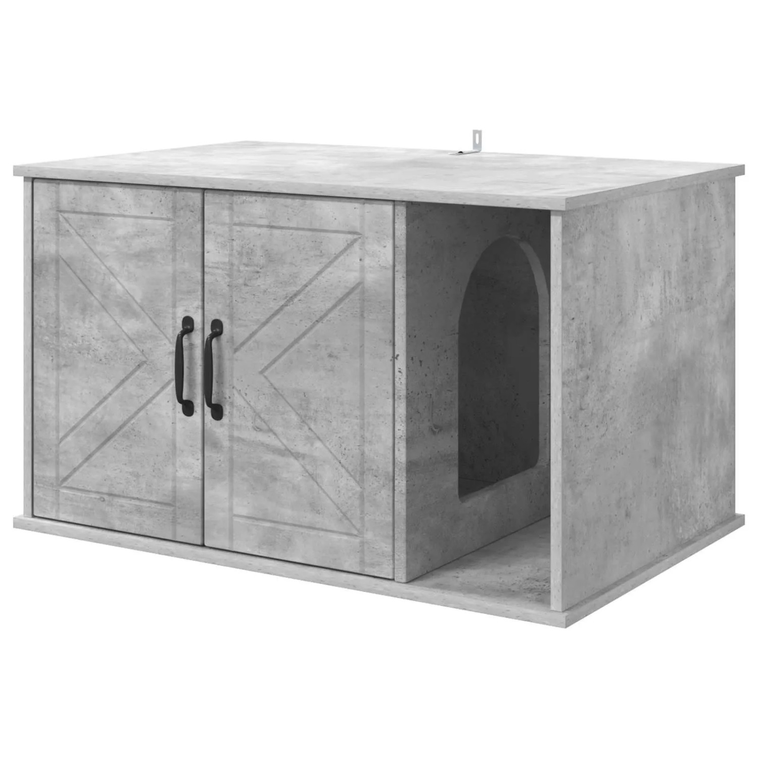 vidaXL Katzenhaus Beton 85 x 55 x 50 cm Holzwerkstoff 8000737