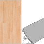 Wandabschlussleiste Buche Parkett, 59x3cm, für Arbeitsplatten. Harmonischer Übergang zur Wand.
