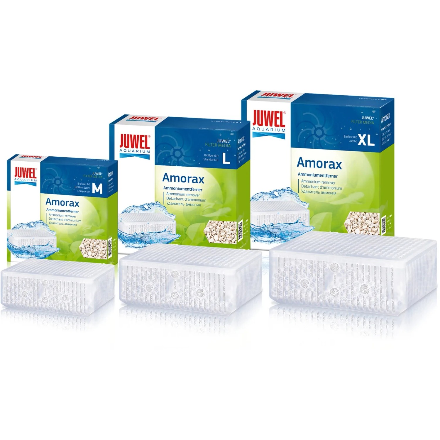 Juwel Amorax Ammoniumentferner Compact M, Filtermedium für Aquarien in verschiedenen Größen.