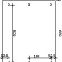 Technische Zeichnung Satteldach-Carport Wallgau 620x500cm mit Maßangaben.