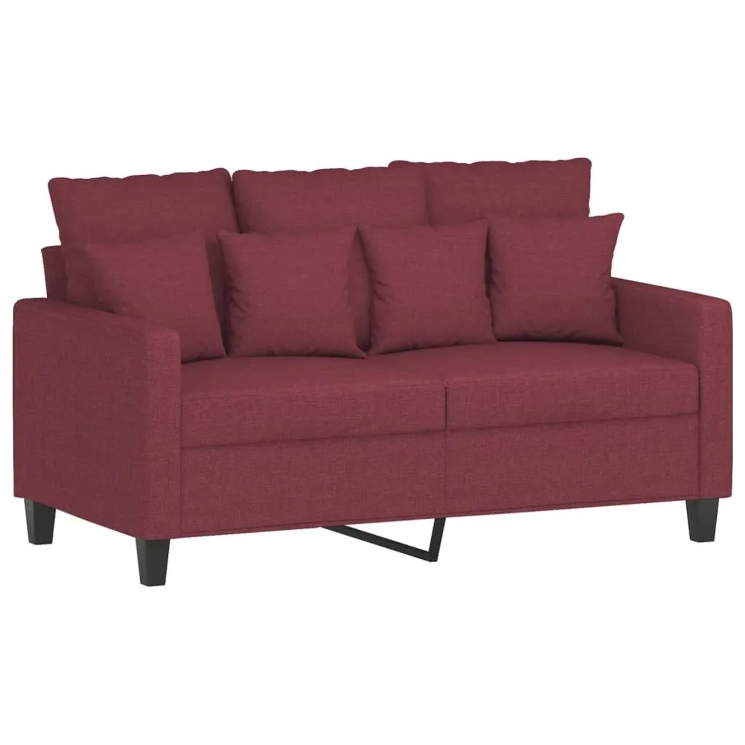 vidaXL 2-Sitzer-Sofa Weinrot 120 cm Stoff 359265 günstig online kaufen
