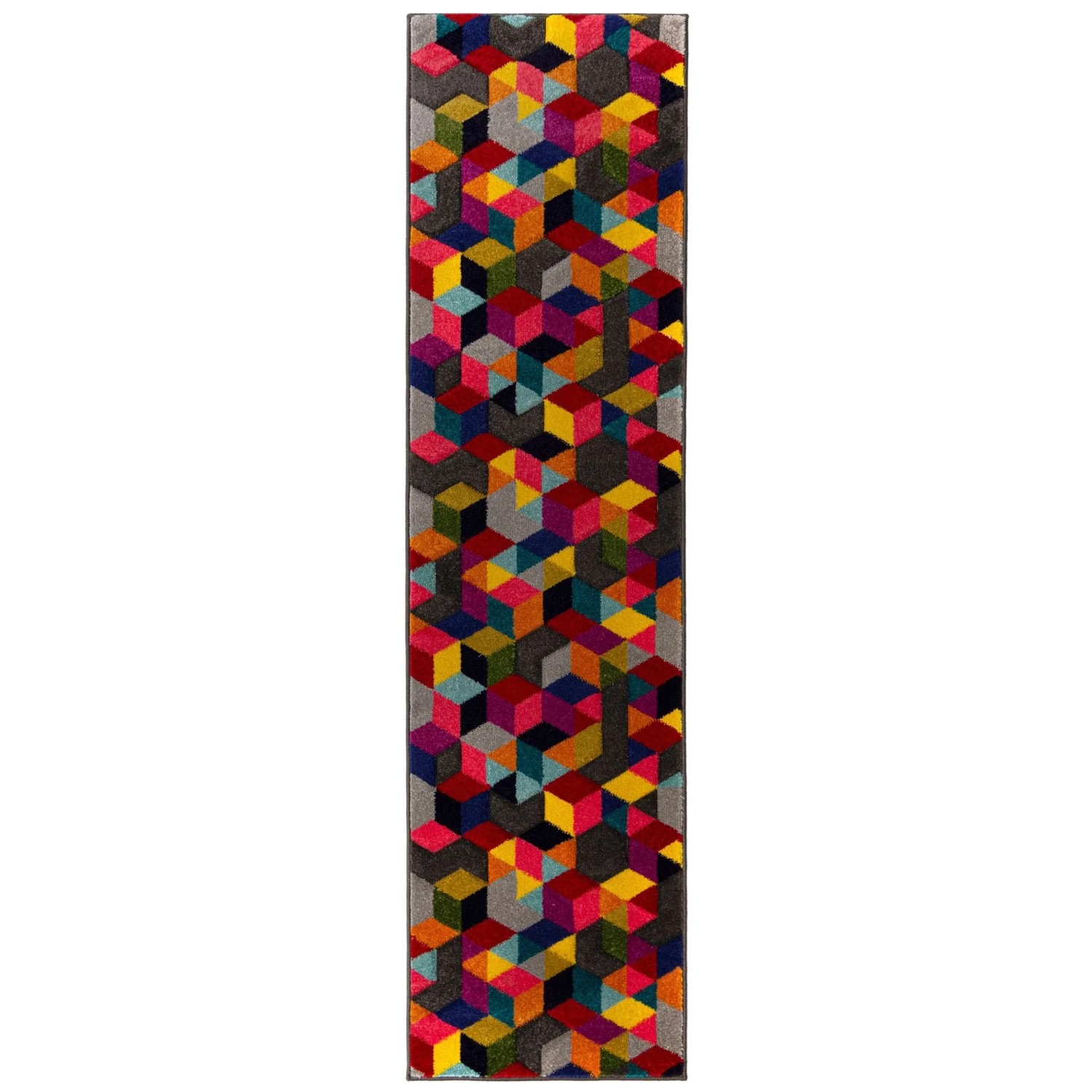 Flair Rugs Kinderteppich Dynamic 66 cm x 230 cm Mehrfarbig