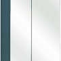 Pelipal 311 Mainz Spiegelschrank, anthrazit, 50 cm breit, mit Aufsatzleuchte.