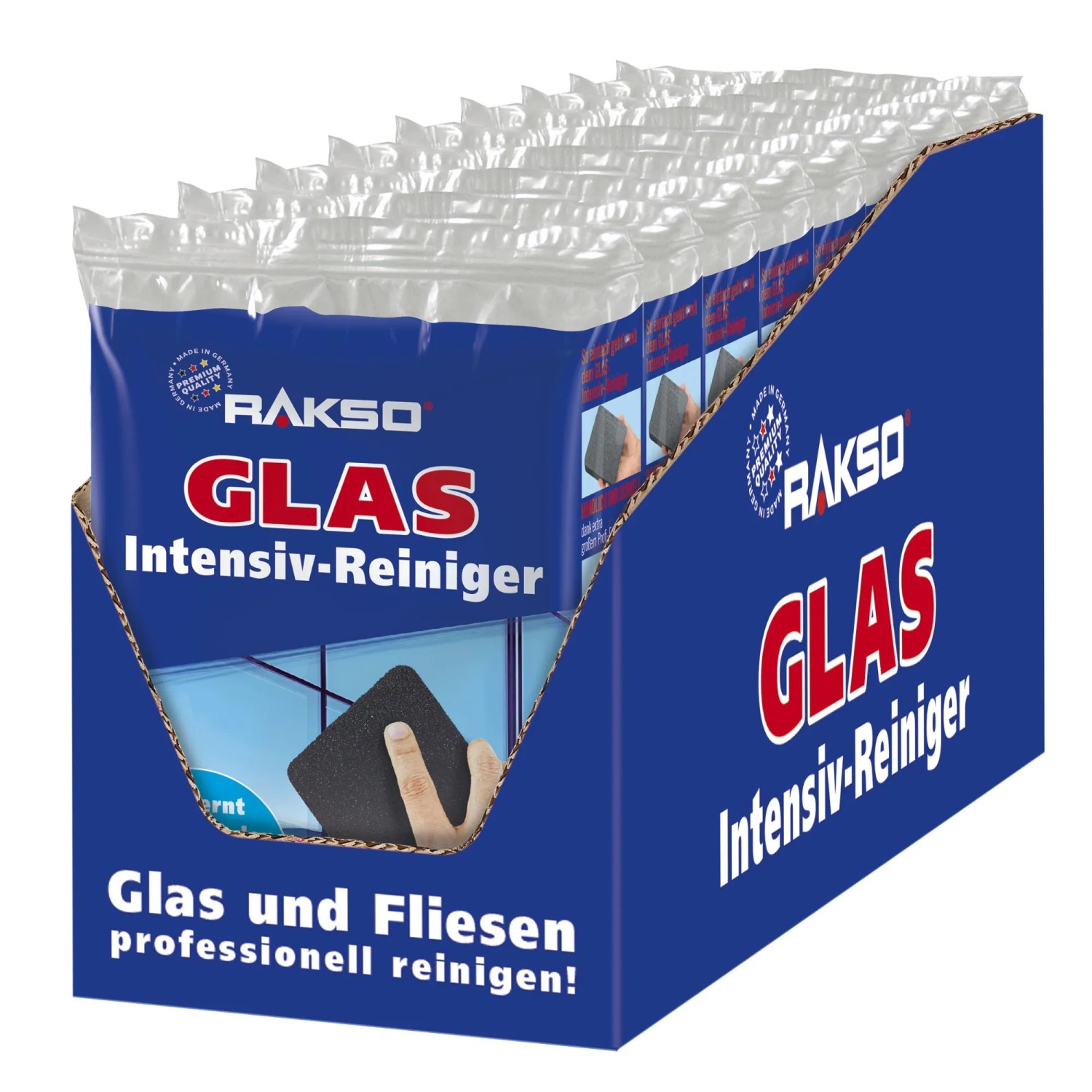 RAKSO Schwämme Glas Intensivreiniger 9 x 1 Stück