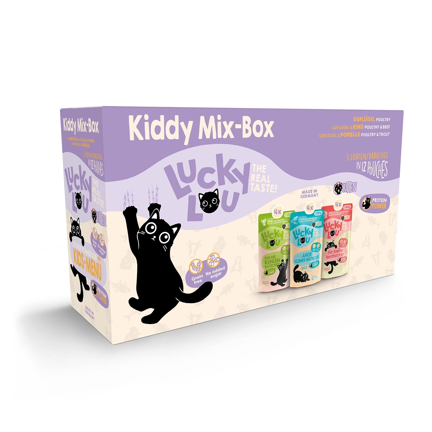 Lucky Lou Katzen-Nassfutter Lifestage Kitten Multipack 12 x 125 g