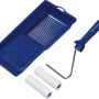 LUX Streich-Set Lasur, 4-teilig: Farbwanne, Farbrollerbügel und zwei Microfaser-Walzen.