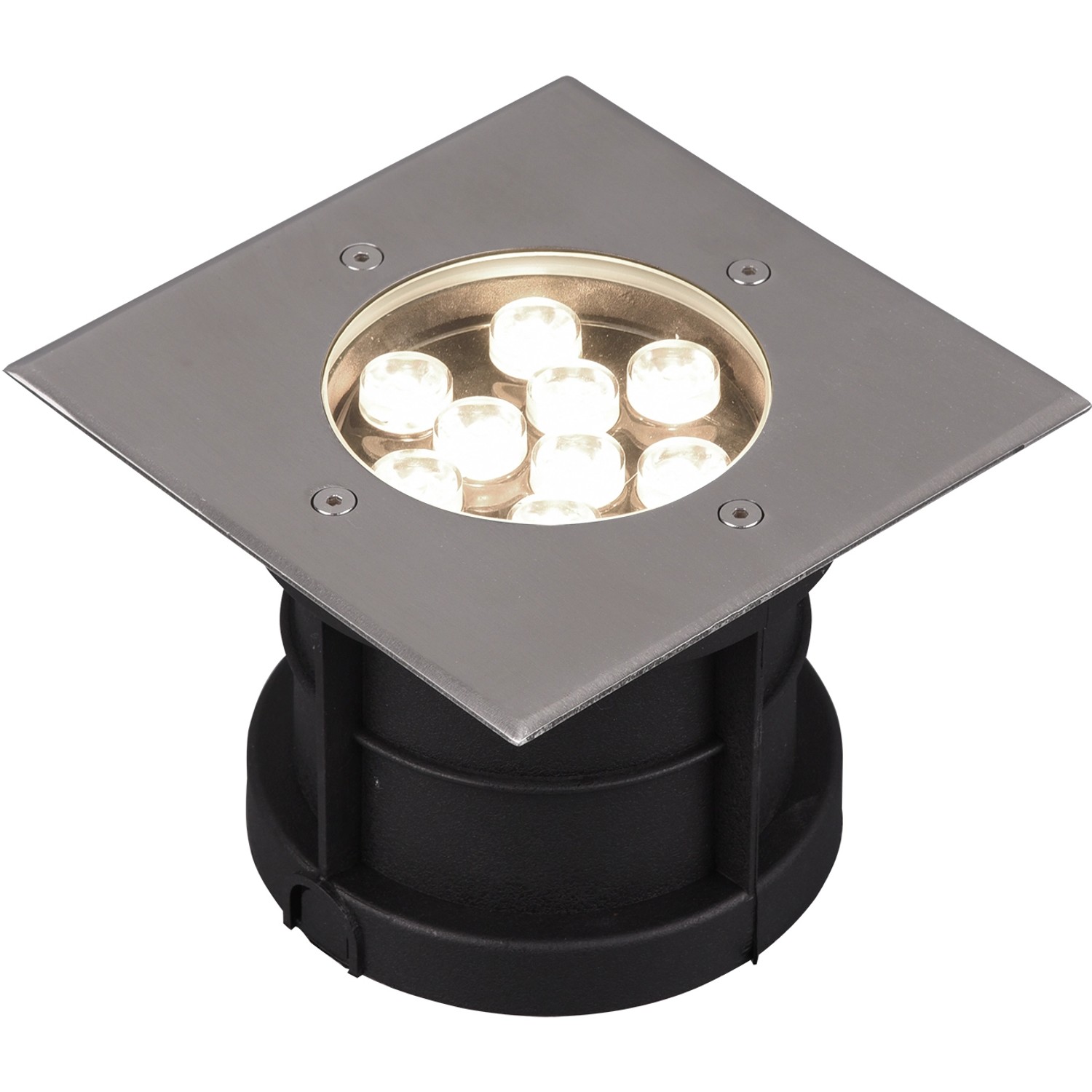 Trio LED-Einbauleuchten Belaja 120 mm x 165 mm x 165 mm Nickel matt quadratisch