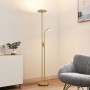 Lindby LED Stehlampe Seppa 9945422 Dimmbar Modern in Gold Messing aus Metall 2-flammig Wohnzimmerleuchte_2