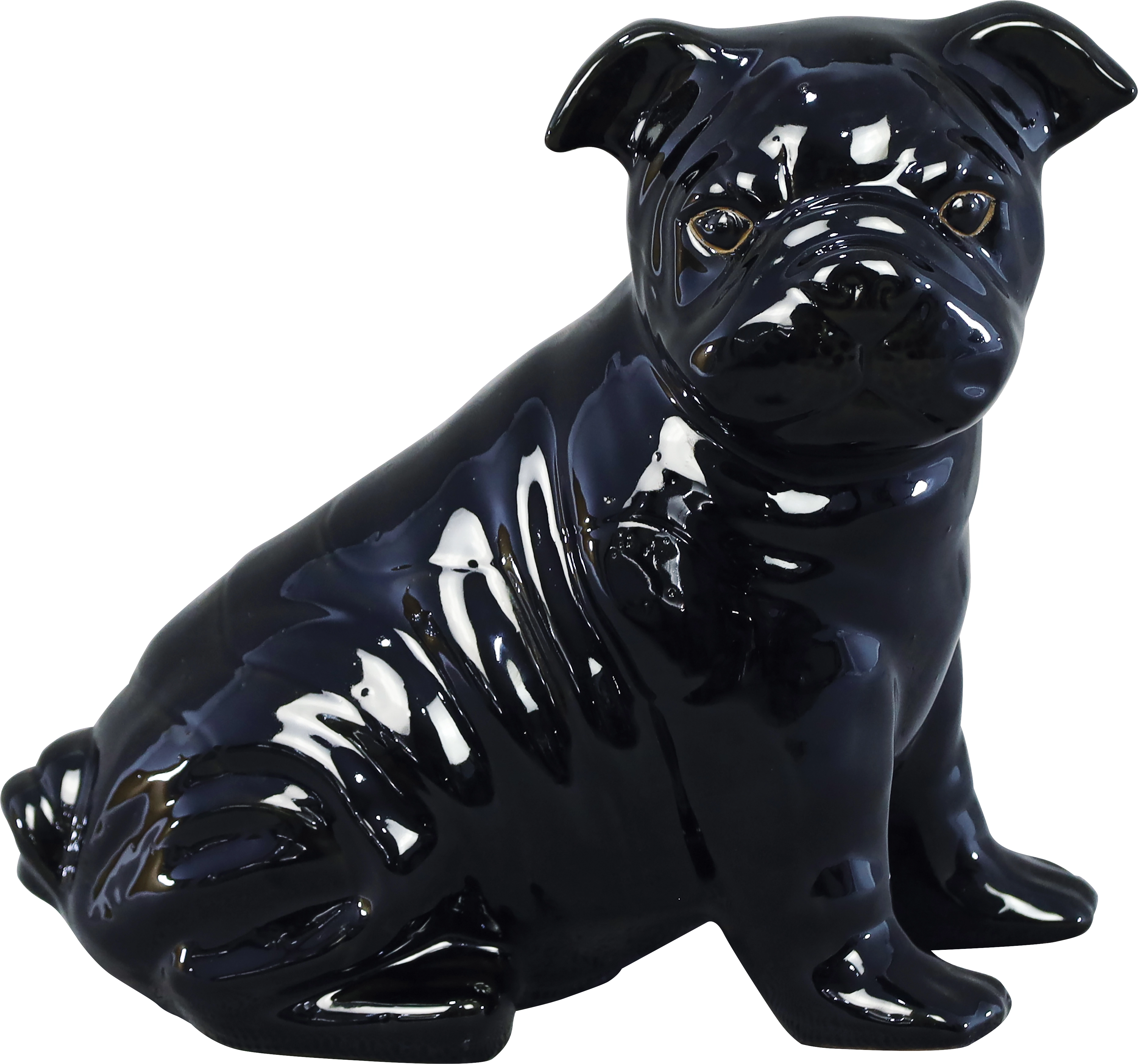 Deko-Hund glasiert aus Keramik 30,5 cm x 18 cm x 37 cm Schwarz kaufen bei  OBI