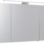 Pelipal Spiegelschrank Quantum 03, 120 cm, Weiß Hochglanz mit Aufsatzleuchte. Badezimmermöbel.