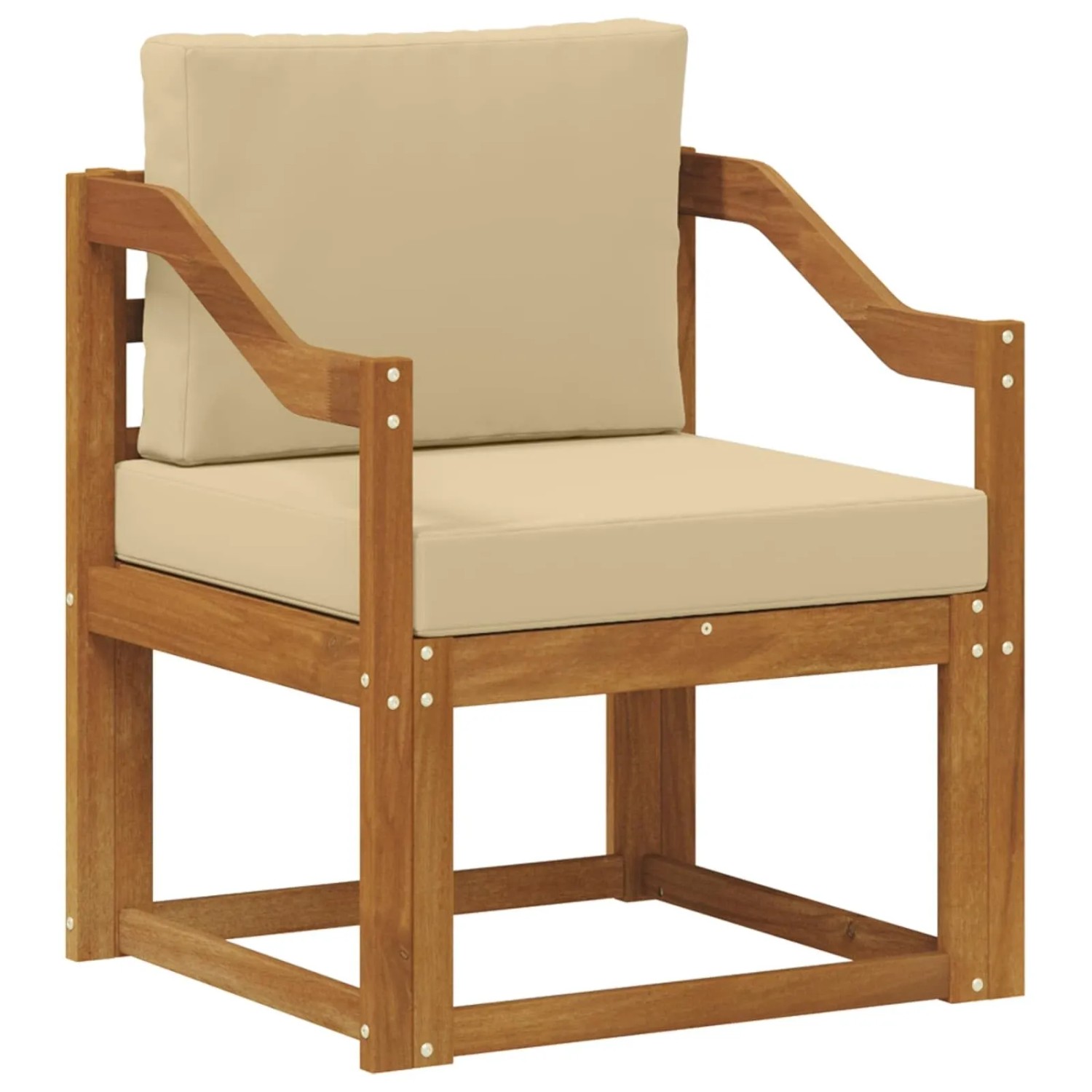 vidaXL Outdoor-Sofagarnitur Massives Akazienholz und Polyester 3436250