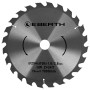 EBERTH Kreissägeblatt, 254mm Durchmesser, 24 Zähne, für präzise Holzschnitte.