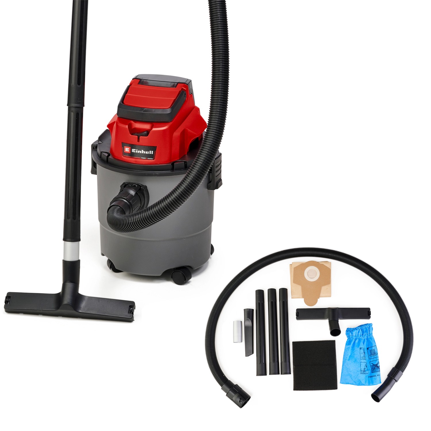 Einhell Power X-Change Akku-Nass-Trockensauger TC-VC 18/15 Li-Solo