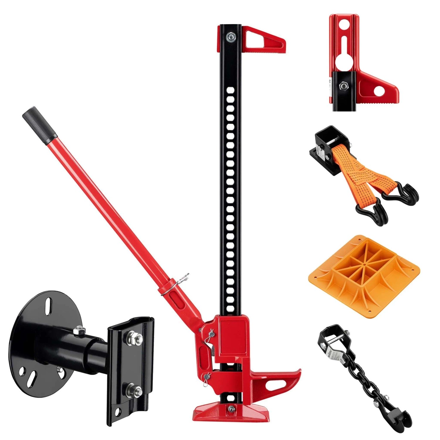 Wiltec Farm Jack Profi-Set Wagenheber 3000Kg Offroad Stockwinde Atv Heber