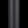Globo Außenleuchte Gracey, 100cm, Edelstahl schwarz matt mit rauchfarbenem Glas, für den Garten.