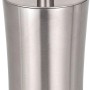 Wenko WC-Garnitur Pieno, Edelstahl satiniert. WC-Bürste mit Halter, rostfrei und modern.