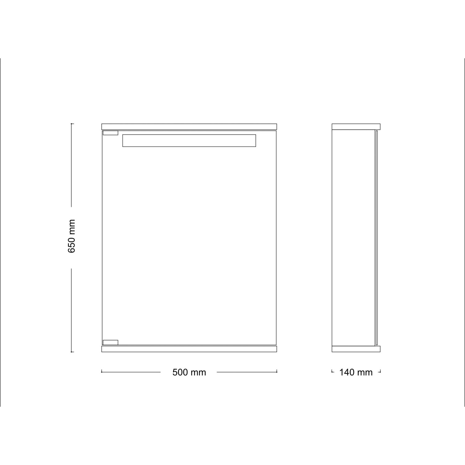 Jokey Spiegelschrank Cento 50 cm x 65 cm Alufarben_10