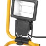 Tragbarer LED-Baustrahler 10W mit gelbem Stativ für Innen- und Außenbereiche.
