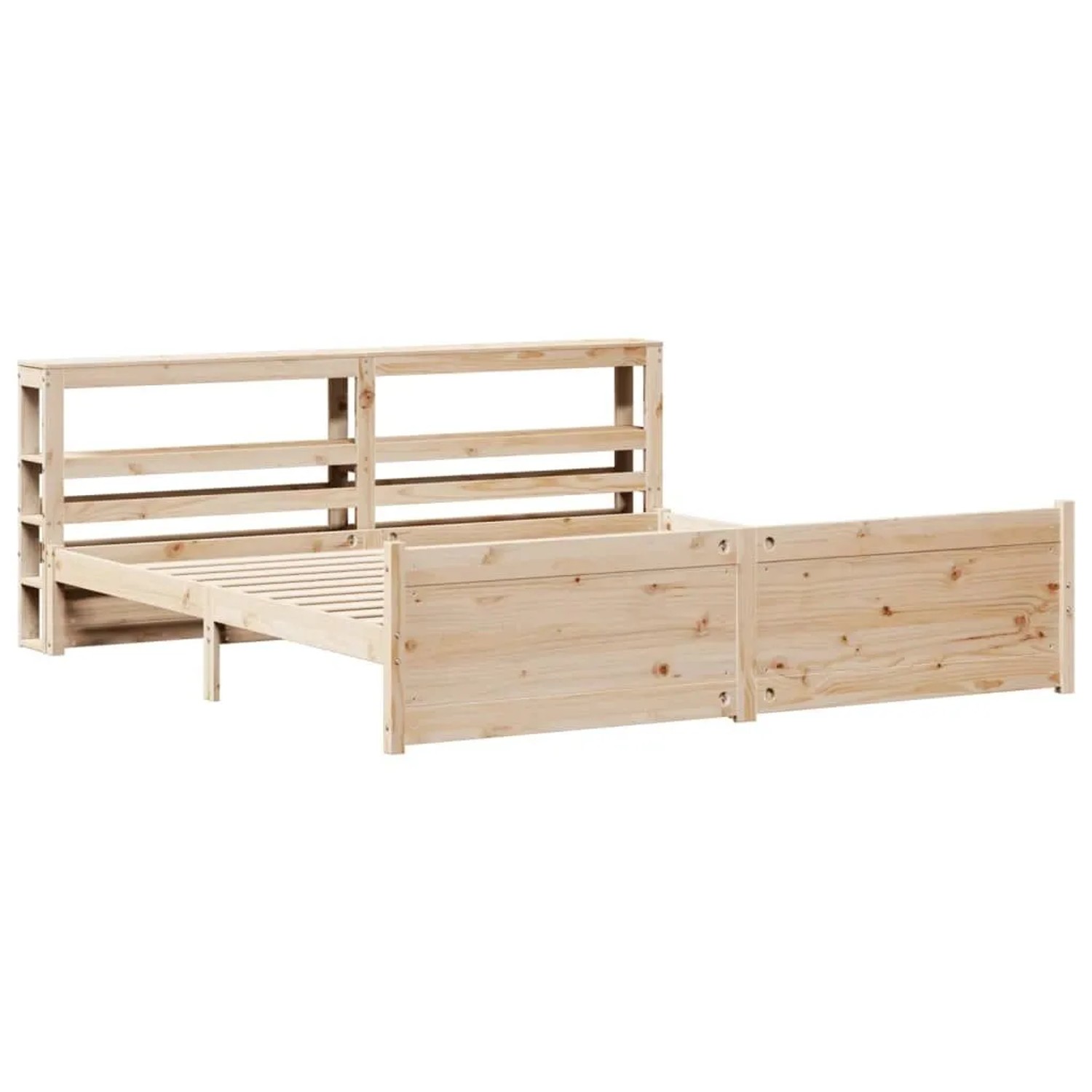 vidaXL Bettgestell mit Kopfteil ohne Matratze 180x200 cm 3306027