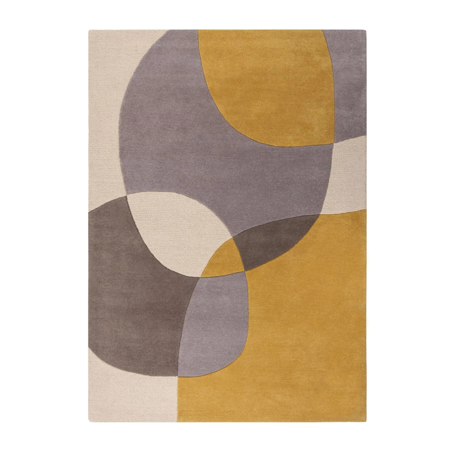 Flair Rugs Wollteppich Glow 200 cm x 290 cm Ocker