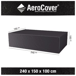 Aerocover Schutzhülle für Sitzgruppen, 240x150x100 cm, atmungsaktiv und wasserabweisend.