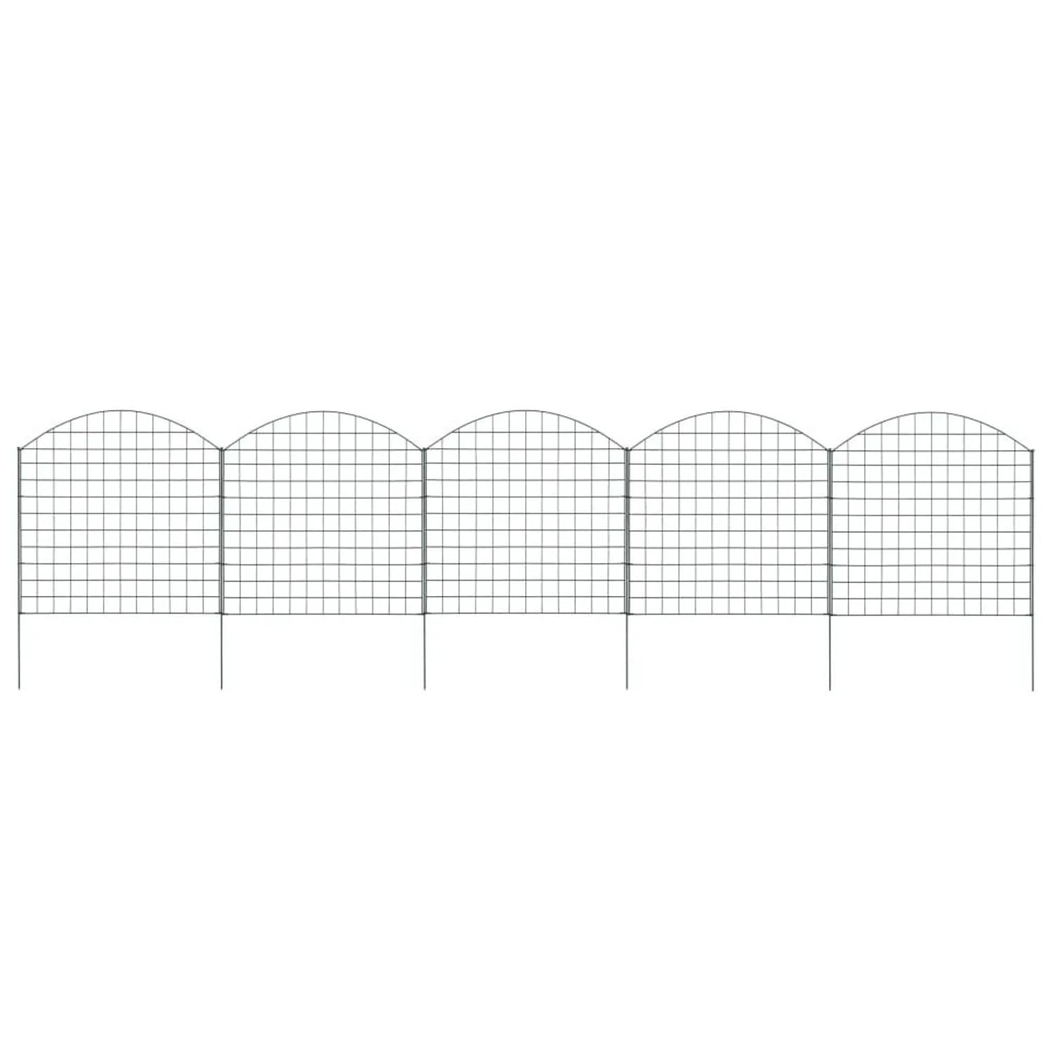 vidaXL Gartenzaun Set Konvex 77,5x78,5 cm Grün 146103 günstig online kaufen