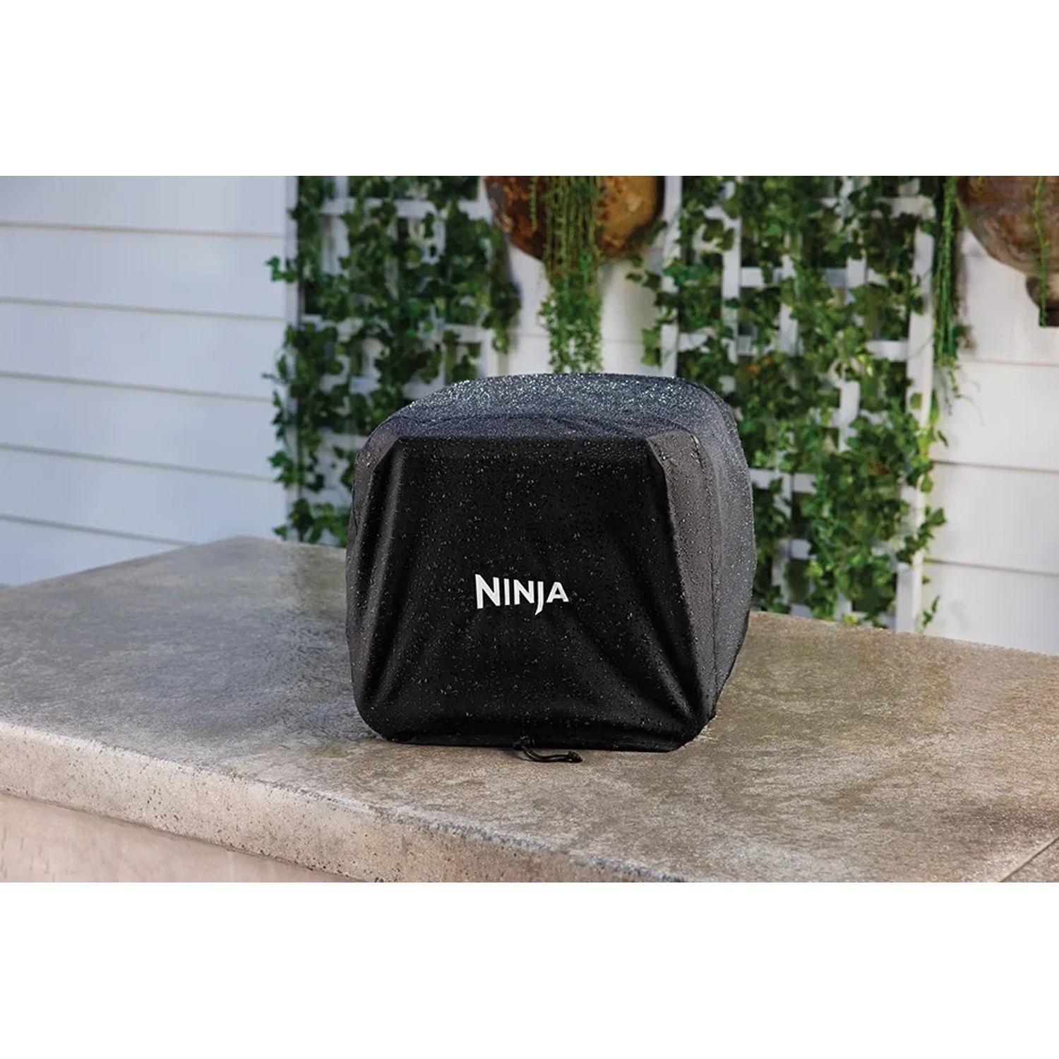 Ninja Woodfire Premium-Abdeckung Für Outdoor-Ofen (OO100-Serie) – 48x45x39 Cm, Schwarz, UV- & Wasserabweisend, Mit Kordelzügen