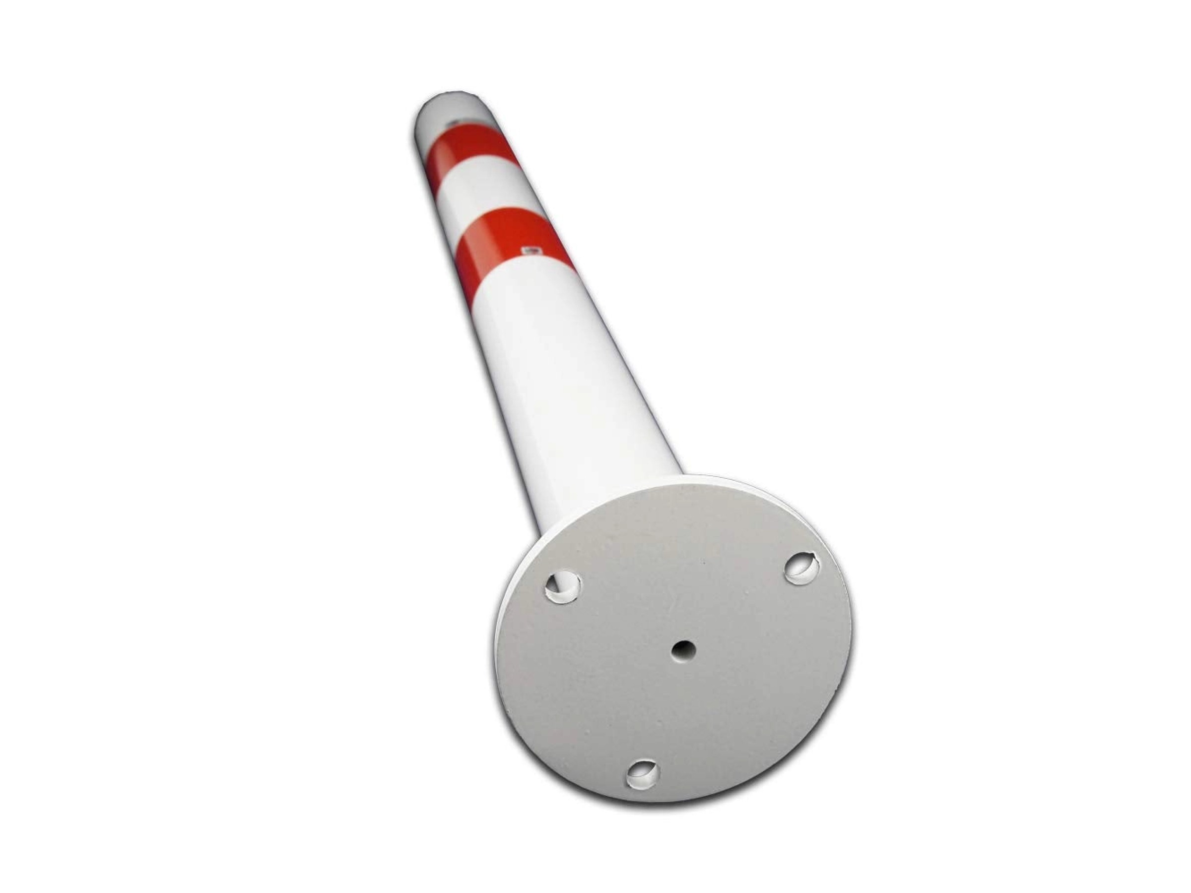 GC2-CH2.5 Kunststoffpfosten Mit Kette - Rot/Weiß Für Absperrungen