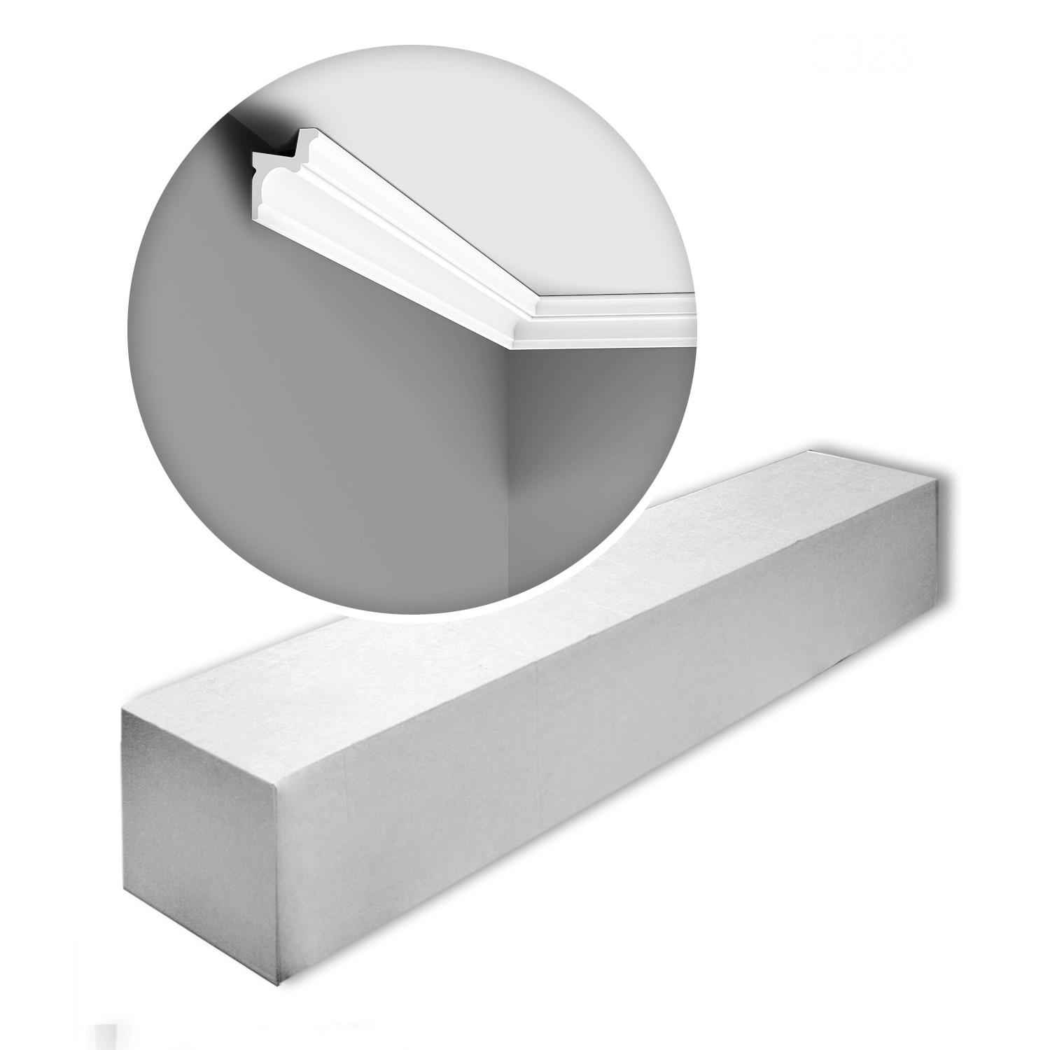 ORAC DECOR C323-Box LUXXUS Eckleiste 1 Karton Set mit 30 Eckleisten 60 m Weiß