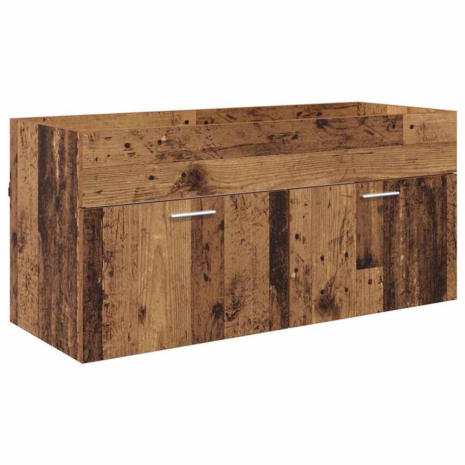 vidaXL Waschbeckenunterschrank Wandmontiert Altholz 38,5 x 100 x 46 cm 8804 günstig online kaufen