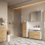 Germania Waschbeckenunterschrank GW-TORRANCE, weiß, 80 cm, mit Schublade und Stauraum im Badezimmer.