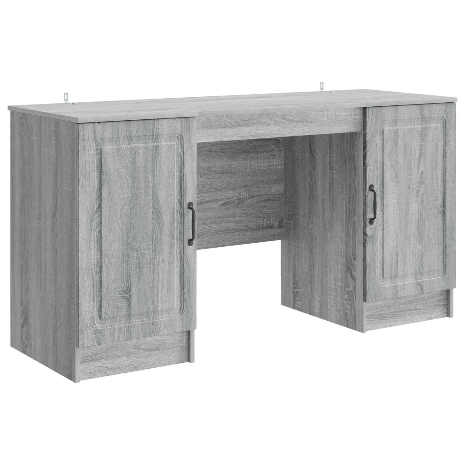 vidaXL Schreibtisch Graues Sonoma 142,5 x 50 x 75 cm Holzwerkstoff 3414645