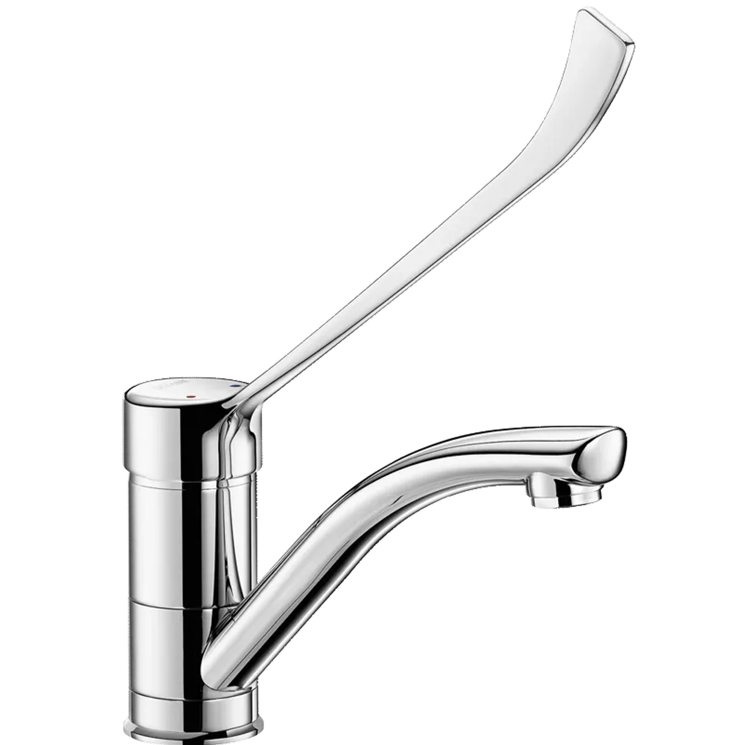 Delabie Einhebelmischer Waschtisch Schwenkauslauf H100 L170 Hygienehebel