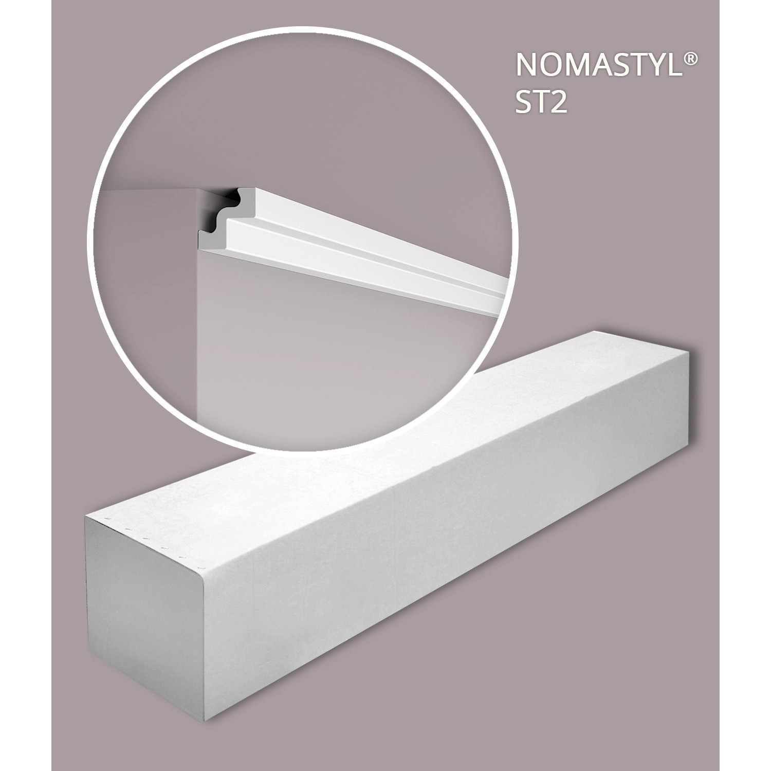 NOEL & MARQUET NMC ST2 Eckleisten, 10er Set, 20m, weiße Stuckleisten für Paneel Zubehör.
