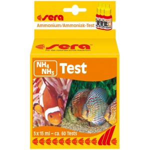 Sera Aquarium Wassertester NH4/NH3-Test zur Bestimmung von Ammonium/Ammoniak im Aquarium.