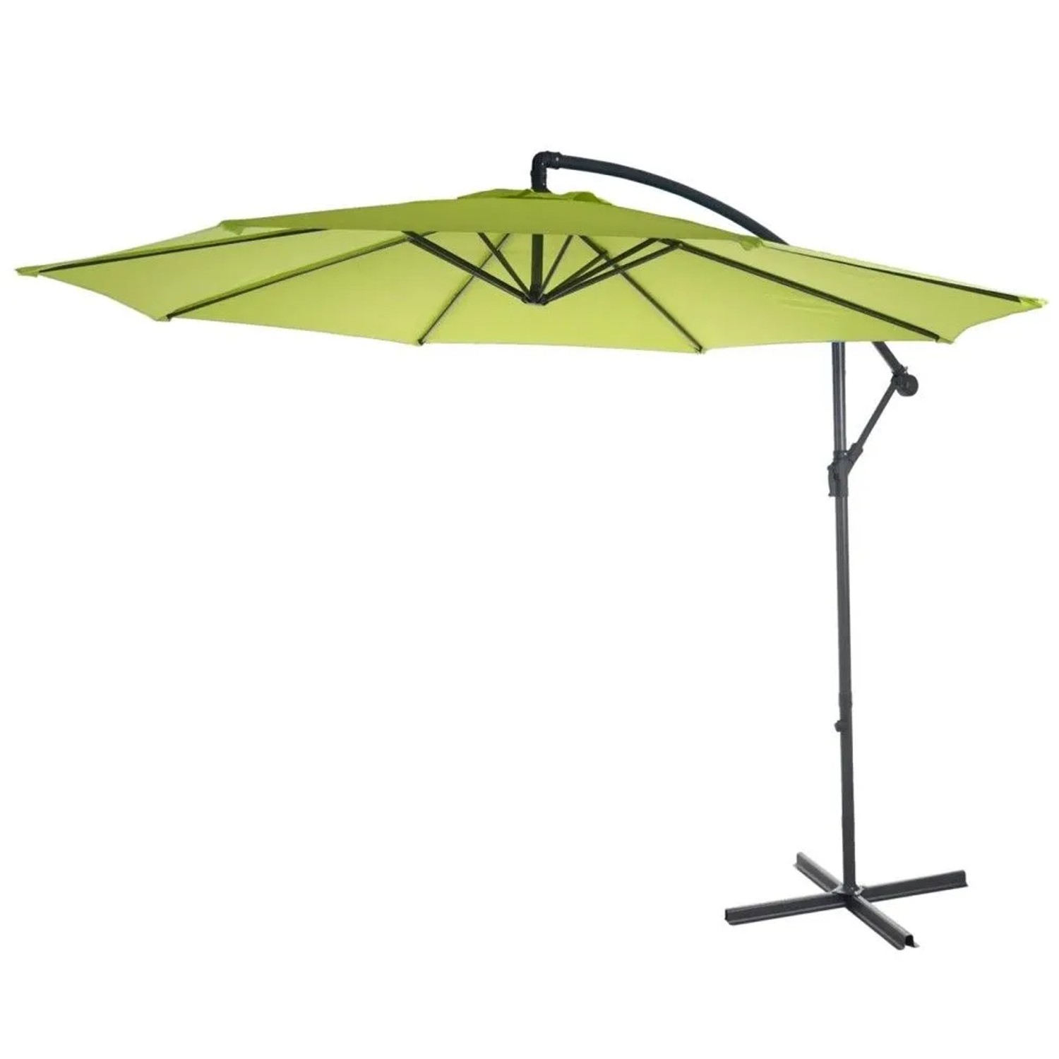 MCW Ampelschirm Terni Ø 3m Neigbar Grün-Lemon ohne Ständer_3
