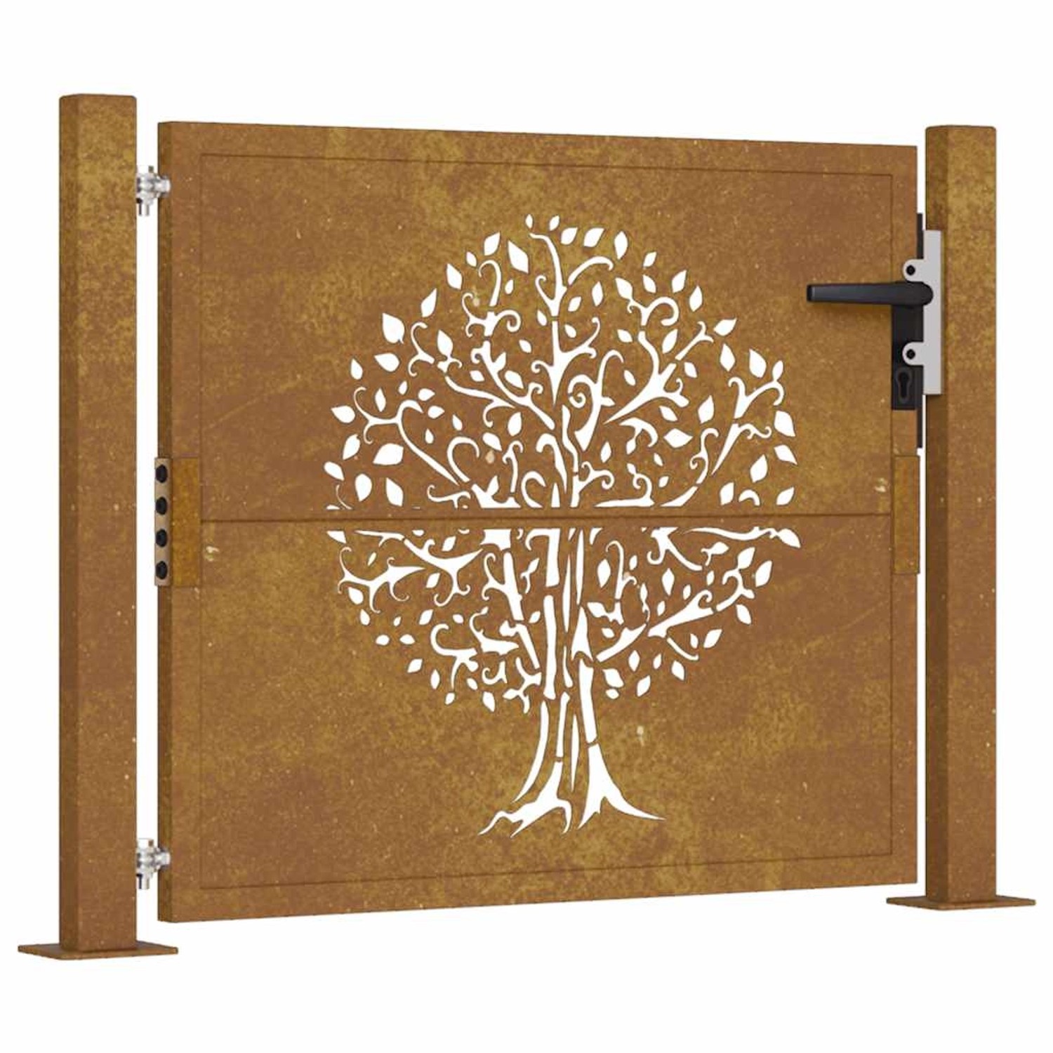 vidaXL Gartentor 105 x 80 cm Cortenstahl Baumdesign 153160 günstig online kaufen