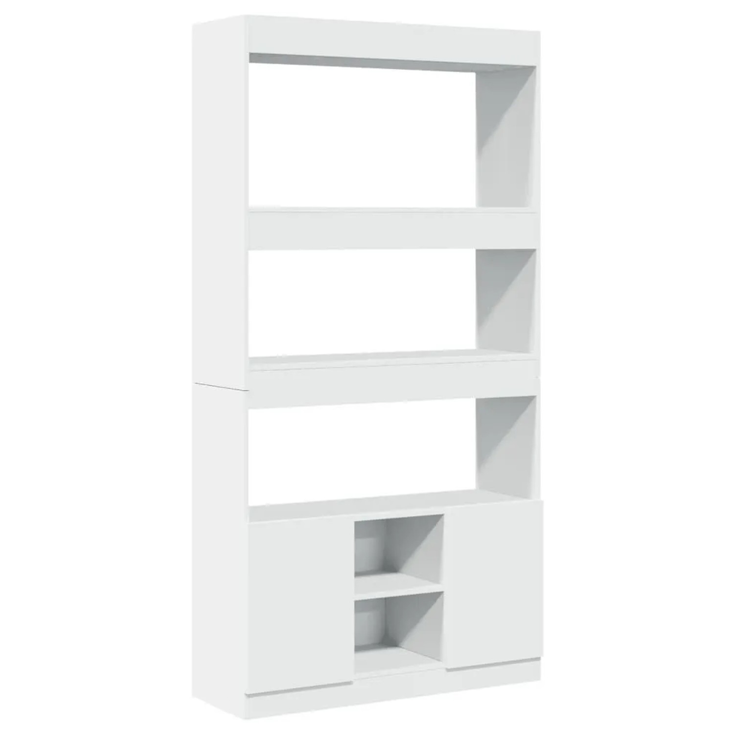 vidaXL Highboard Weiß 92x33x180 cm Holzwerkstoff 3309618