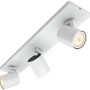 Weiße Philips Hue LED Deckenleuchte Runner, 3-flammig mit Dimmer für flexible Lichtsteuerung.