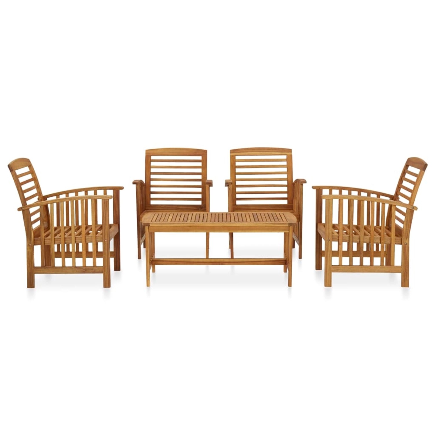 vidaXL 5-tlg Garten-Lounge-Set Massivholz Akazie Modell 2