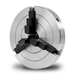 EBERTH Dreibackenfutter, 100mm, selbstzentrierend, für Drehmaschinen. Werkzeugzubehör.