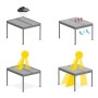 Funktionsweise der Cazeboo Piana Bioklimatische Pergola: Schutz vor Sonne, Regen und Belüftung.