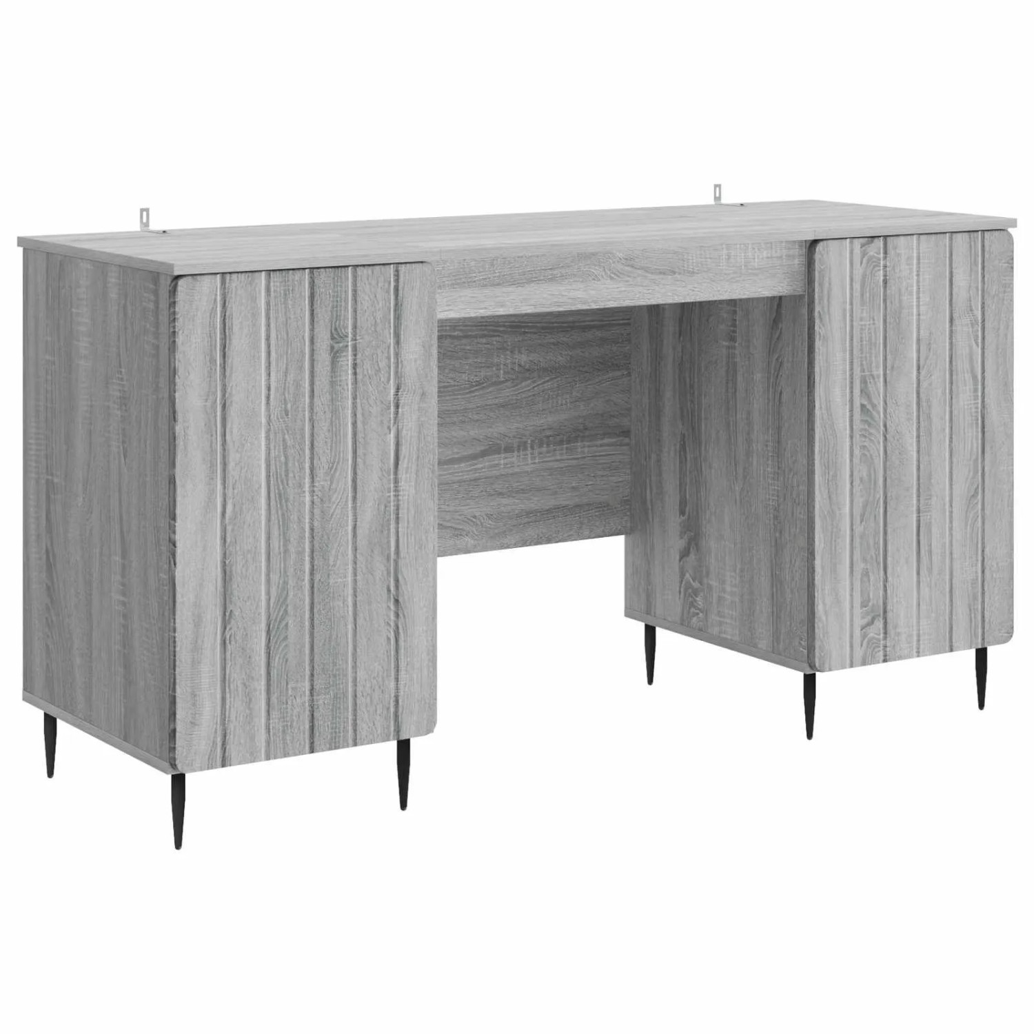 vidaXL Schreibtisch Graues Sonoma 142,5 x 50 x 75 cm Holzwerkstoff 3414591
